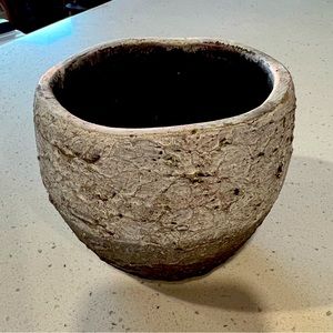 3 Cement Round Vases